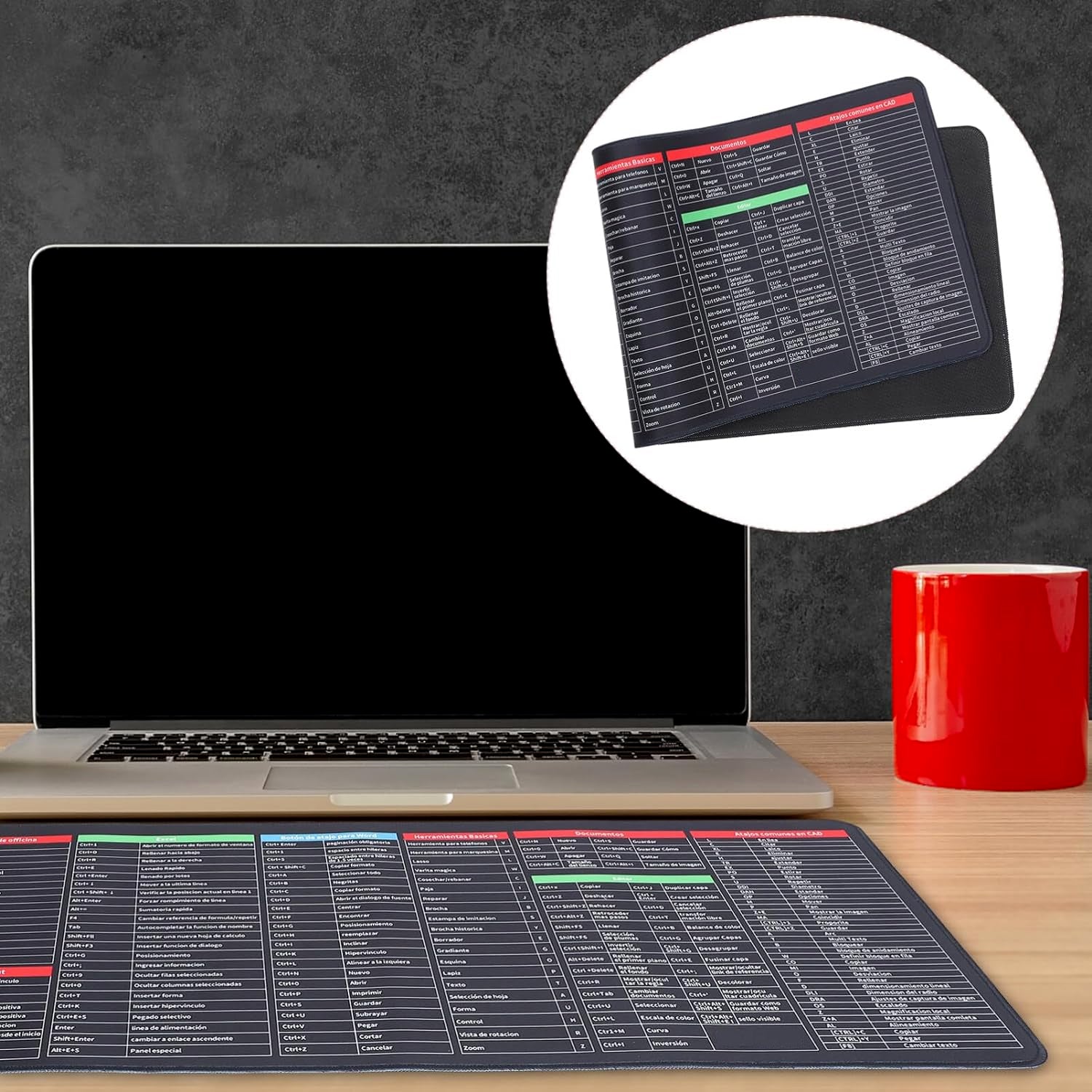 Keyboard Shortcut Mat