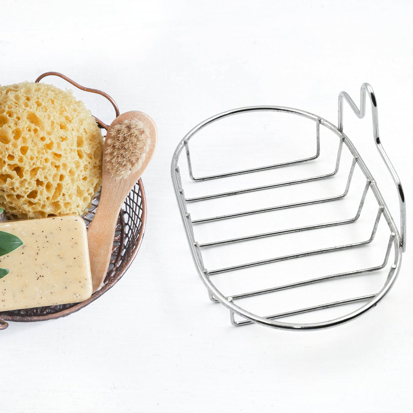 Kitchen, Bathroom Stainless Steel, Soap Dish Holder Wall Hanging Soap Storage Rack