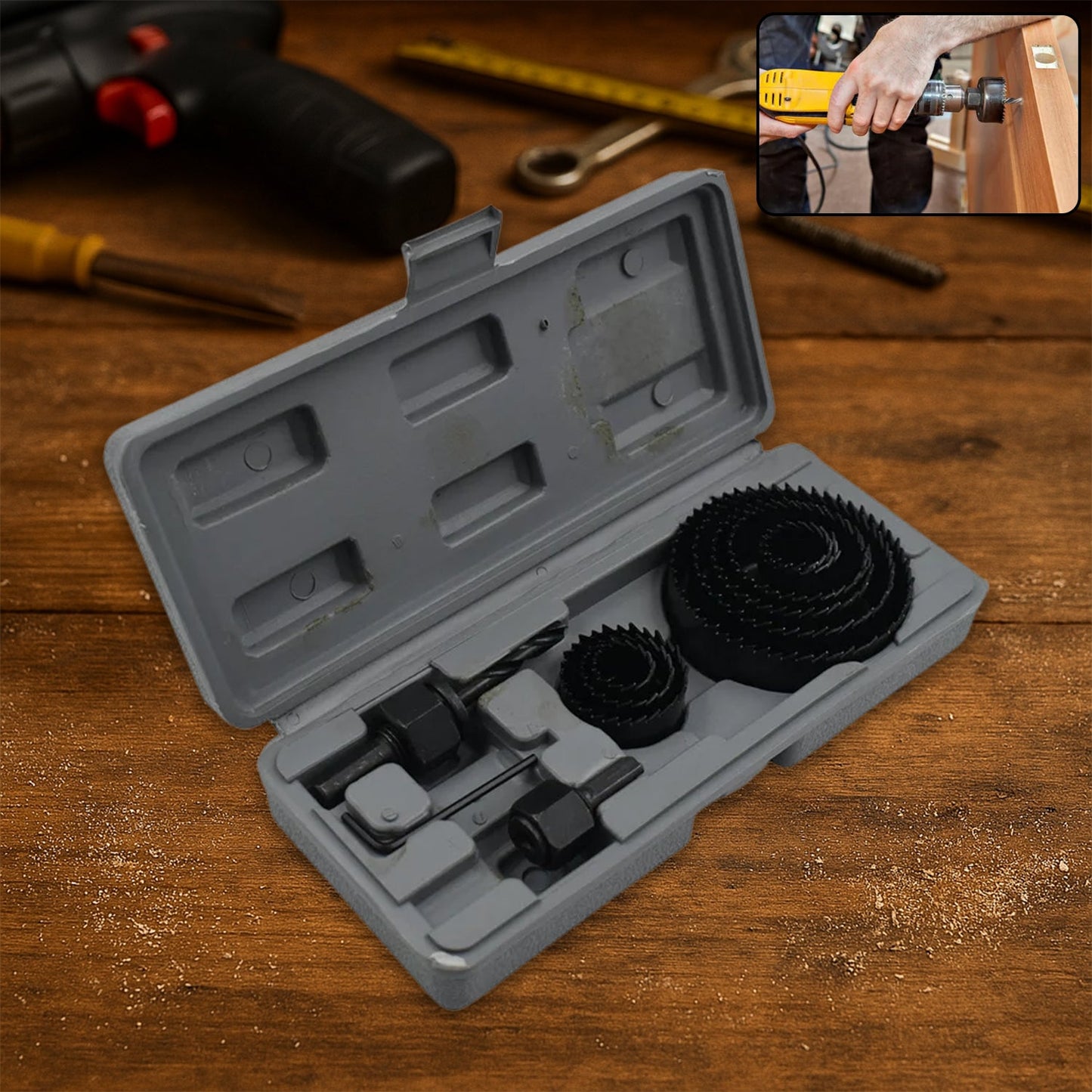 12 pcs 19-64mm Hole Saw Kit