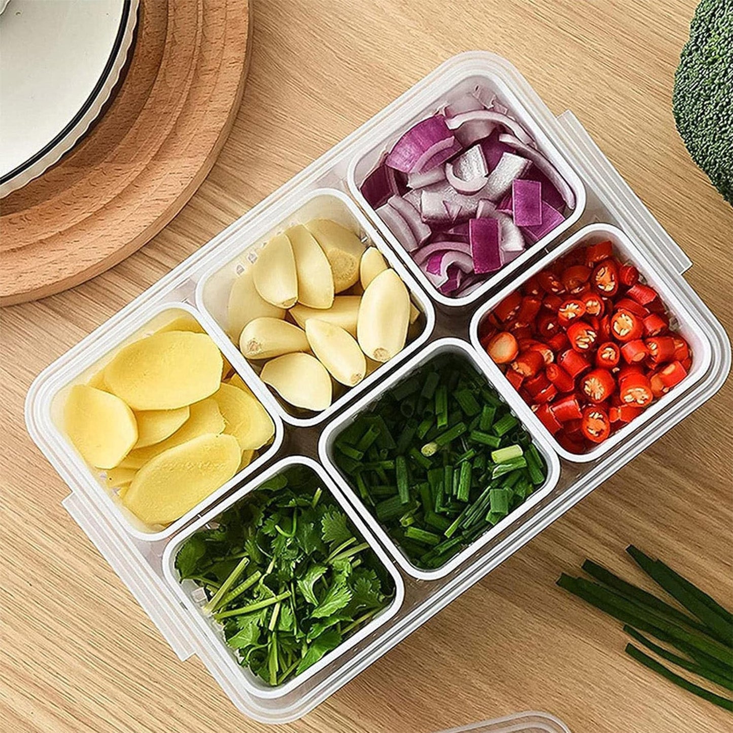 Fridge Storage Box – Freezer & Kitchen Organizer for Vegetables & Food (1 Pc)