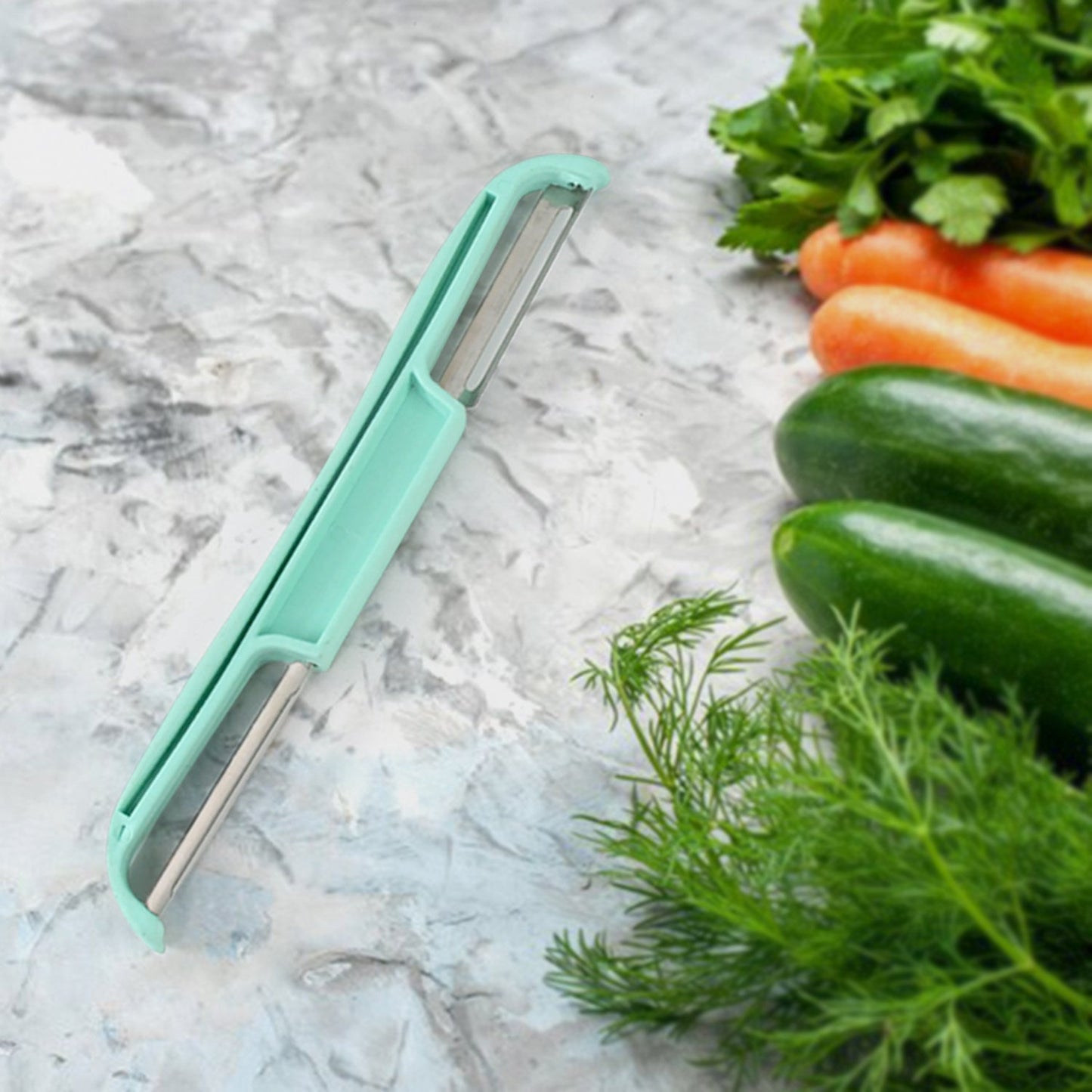 Double Side Potato Peeler Stainless Steel Peeler Cutter (1 Pc)