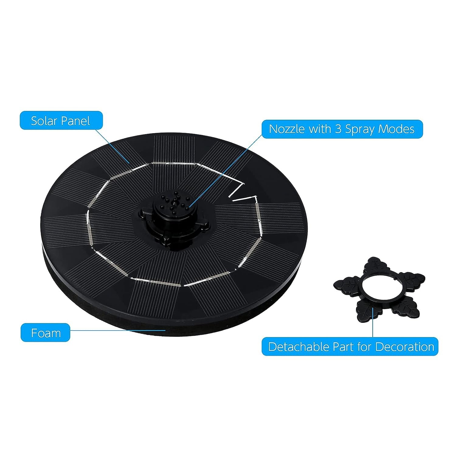 Flora Wave Floating Water Fountain