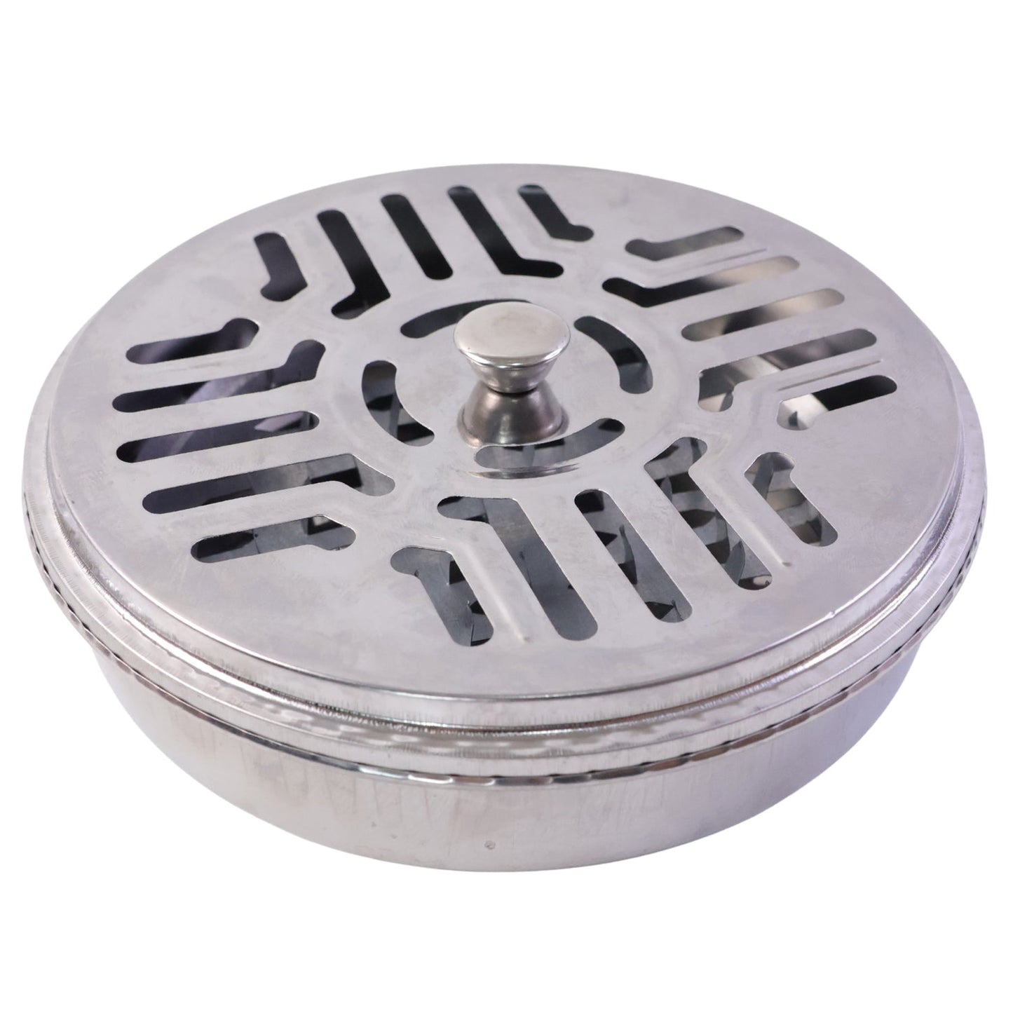 Safe coil burning stand container