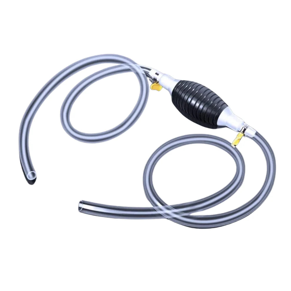 Fuel Transfer Pump Hose With Hand Pump And 2 Hose Clamps