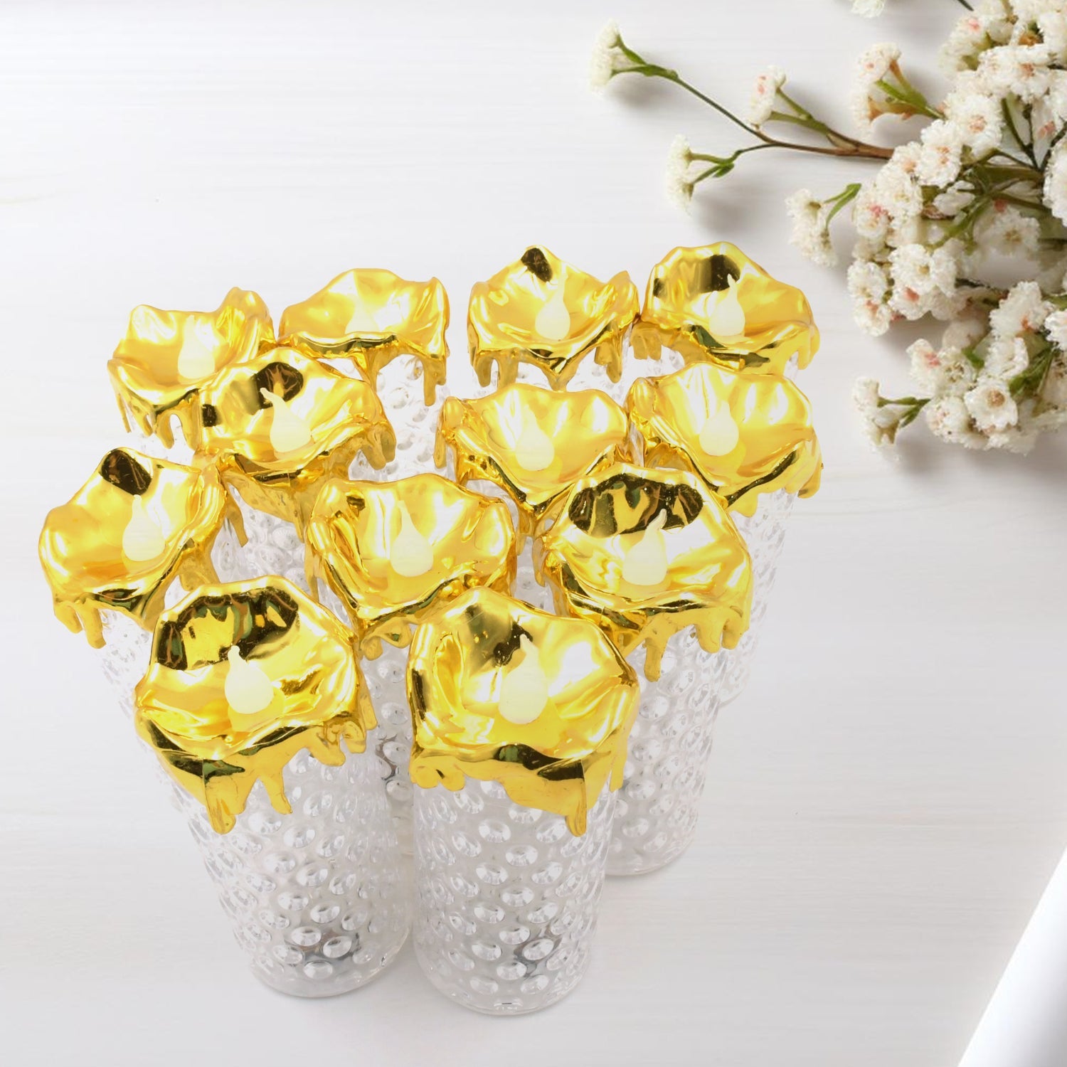 LED Flameless Golden Candle