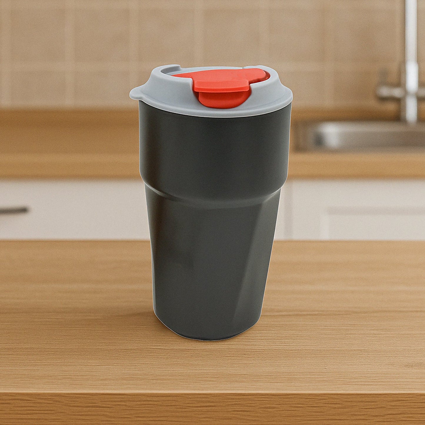 Stainless steel travel mug
