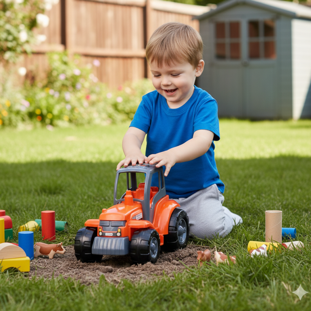Friction powered tractor