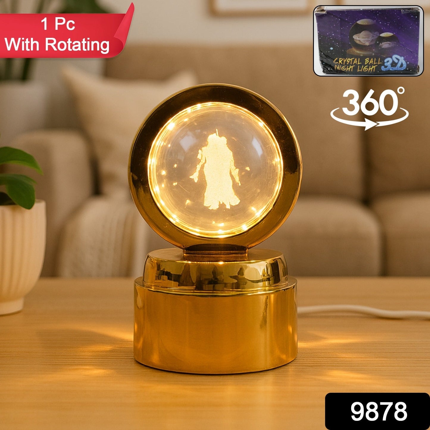 Crystal Sphere Lamp