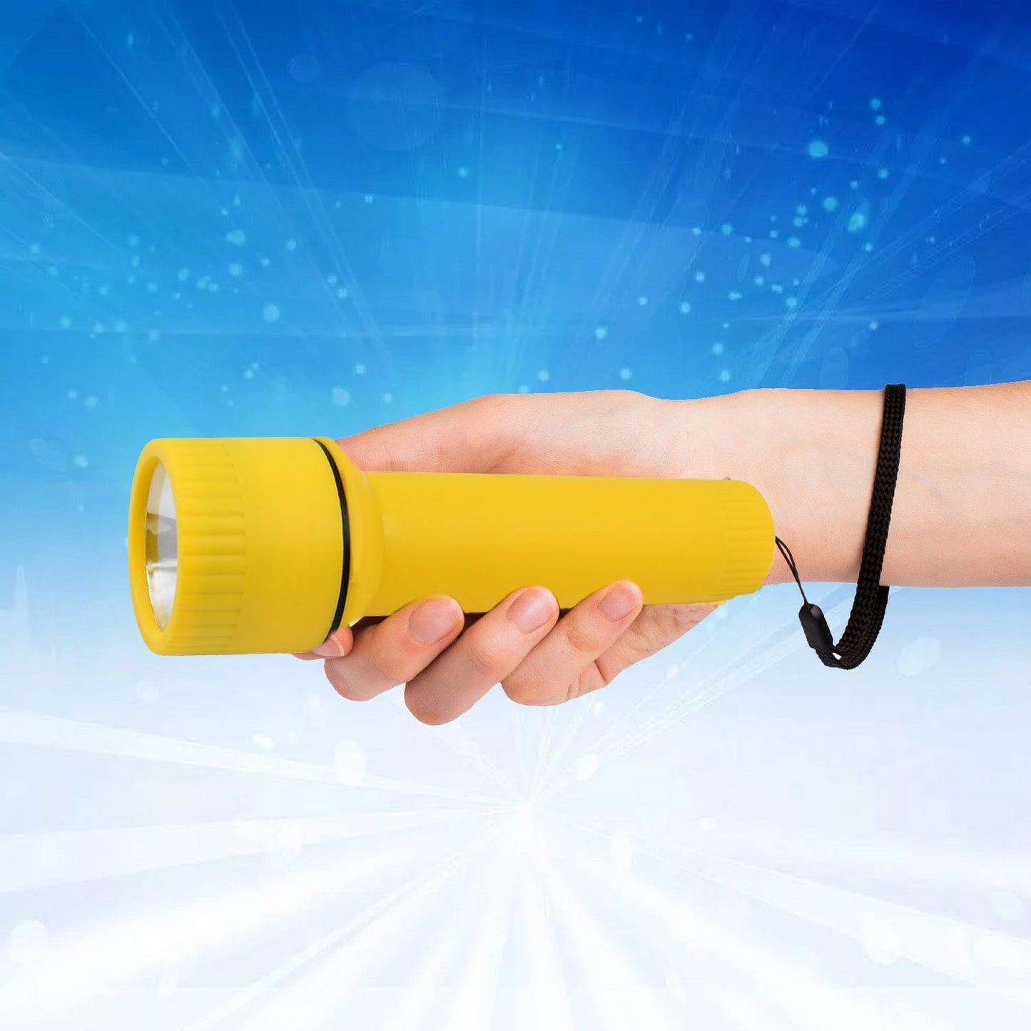 Big LED Flashlights / Torch Light, Battery operated (1 Pc / Battery not included)