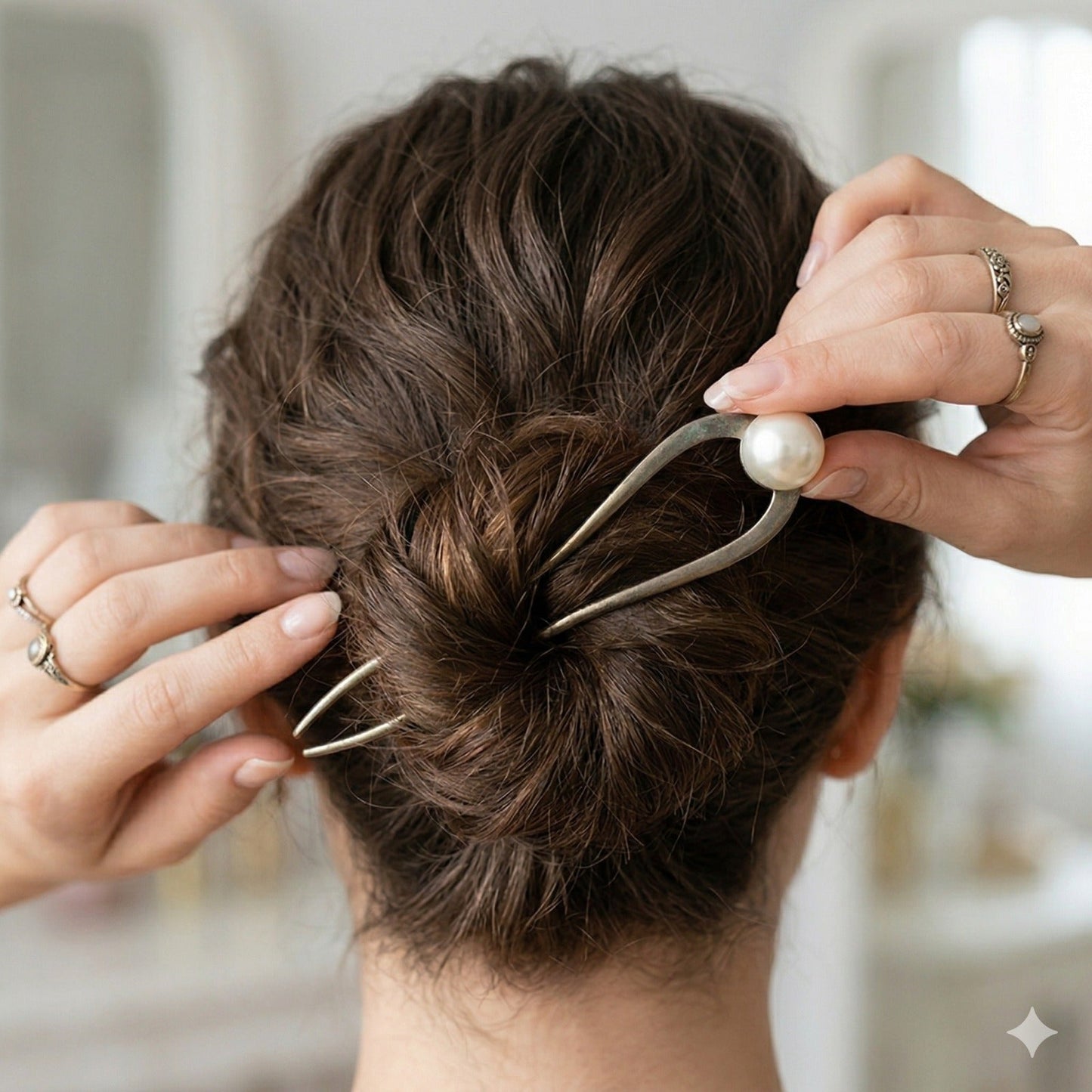 Hair Bun Styling