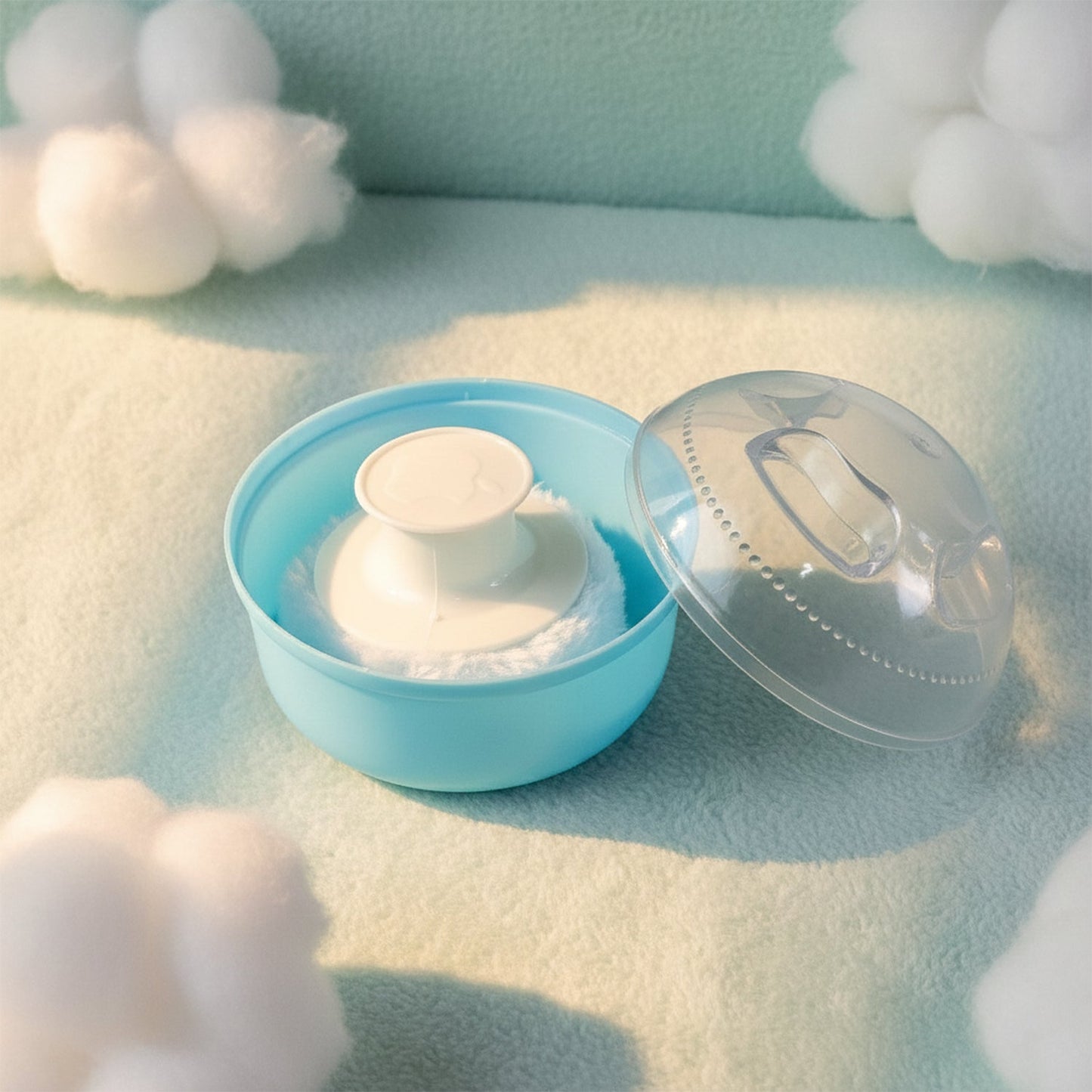 Baby Powder Puff Storage Box Set