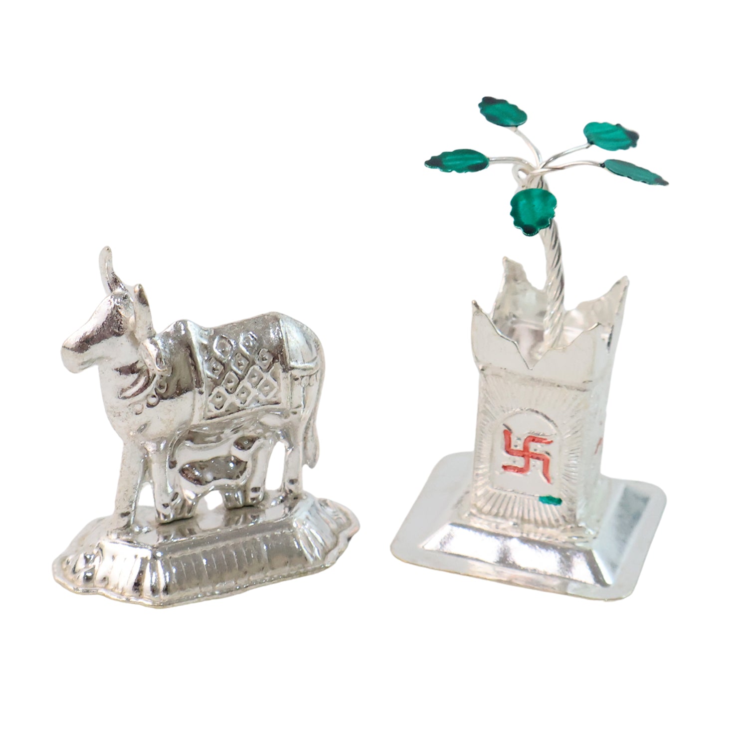 Silver-Plated Kamdhenu