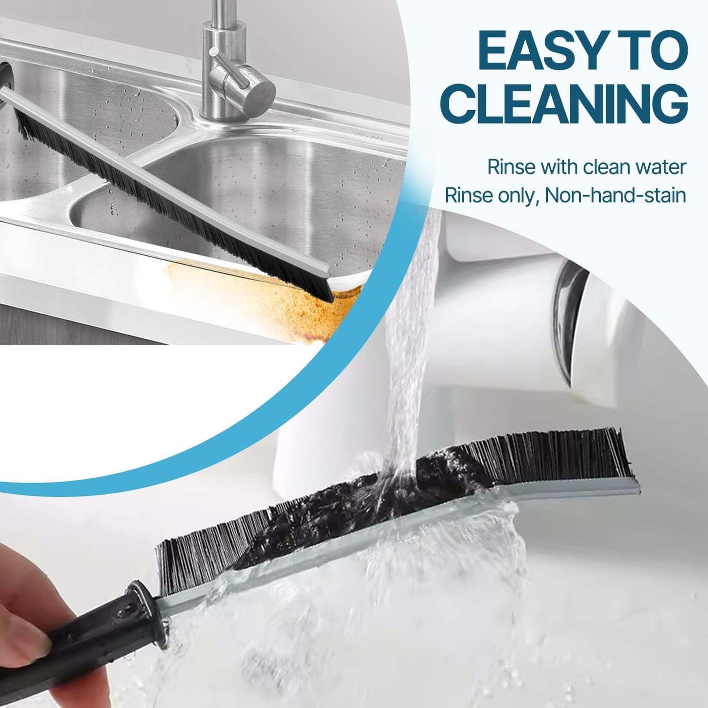 Long Handle Corner Cleaning Brush (2 Pc Set)