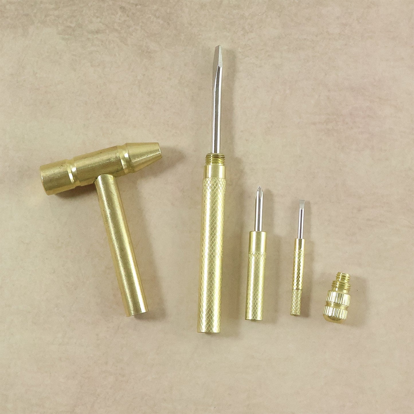 Multi Purpose 5-in-1 Small Hammer Tool with Interchangeable Screwdriver