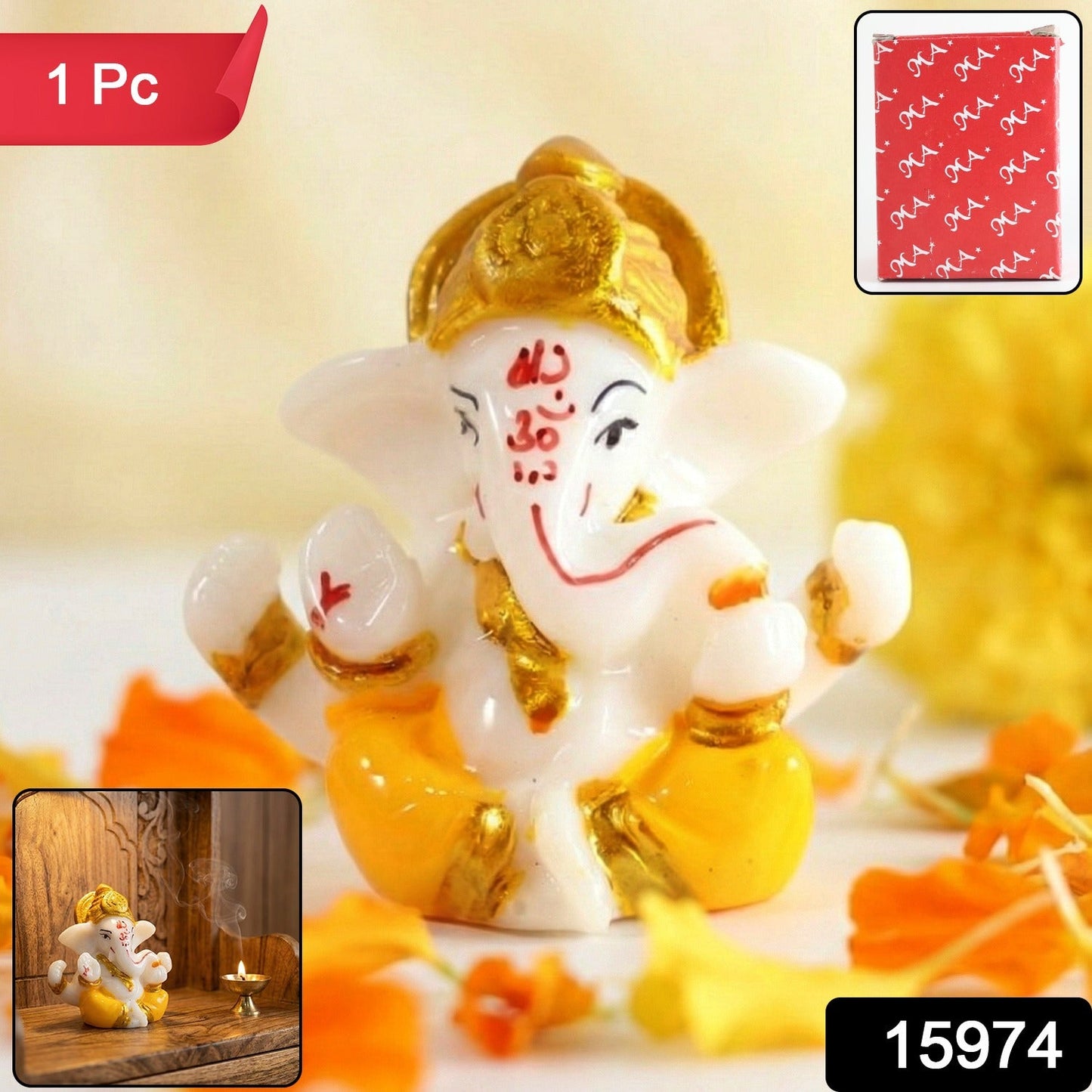 Divine Ganesh statue home