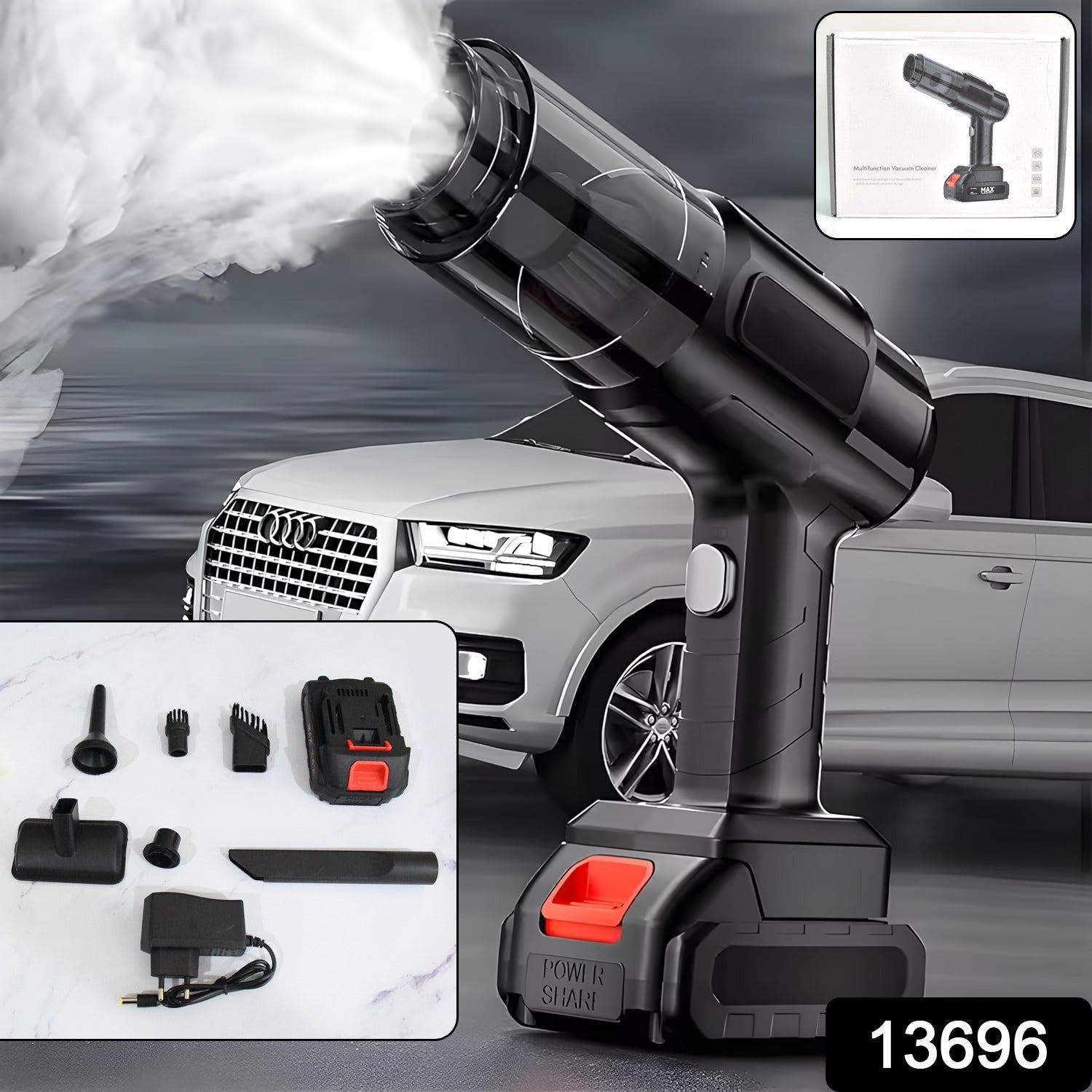 Vacuum cleaner for car