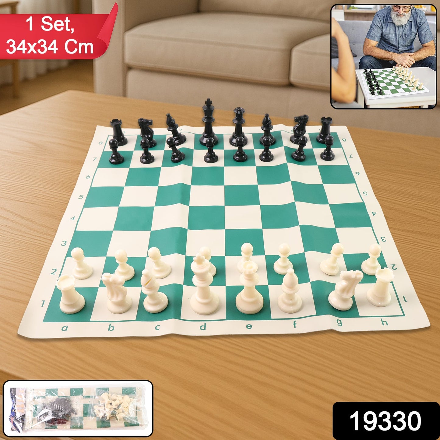 Foldable Pocket Chess Set